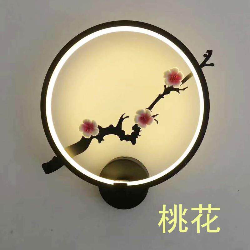 创意新中式壁灯个性LED室内壁灯客厅装饰壁灯简约卧室床头过道灯