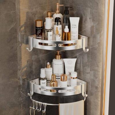 Bathroom shelf wall hanging toilet shower room storage rack