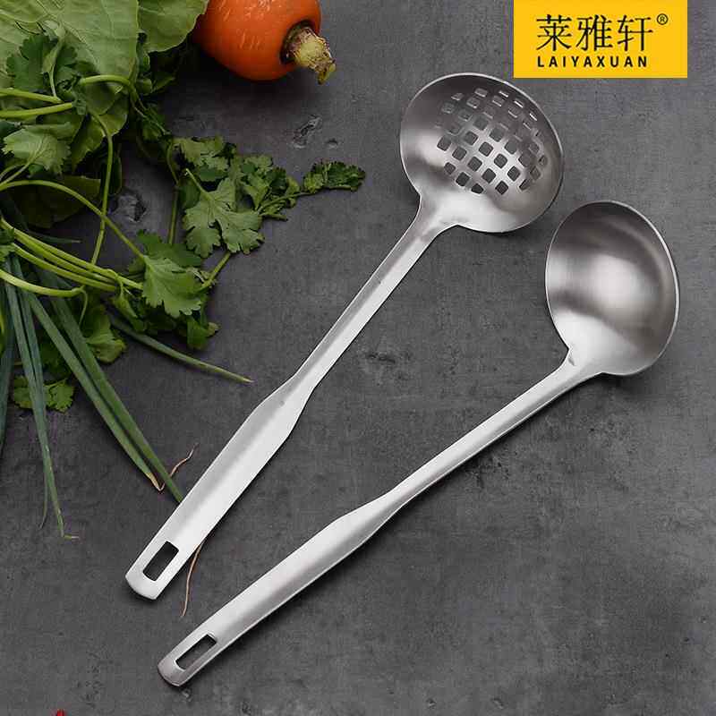 用304#锈钢不汤壳汤勺漏厨具品餐挂具火锅勺厨房用品CX-015可悬手