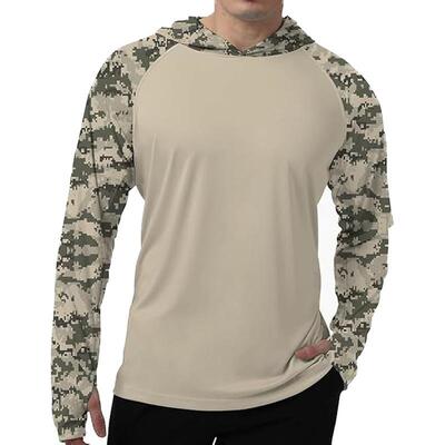 UPF 50 Highly Breathable Men Sleeve Shirt Mask UV Neck