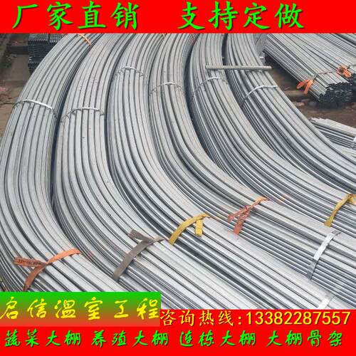 大棚骨架钢管椭圆管大棚暖棚连体连栋简易大棚养猪大棚厂家