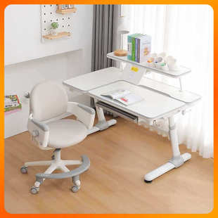台湾well网红款儿童学习桌小学生书桌家用写字桌子可升降学习桌椅