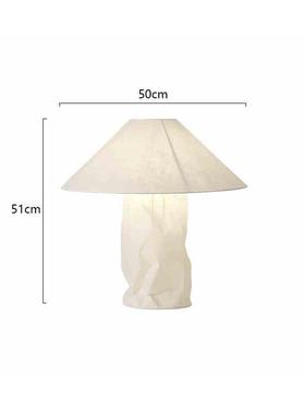 高档中古设师Maur计e落r杜邦布皱褶台灯北客厅卧室创意艺术氛围欧