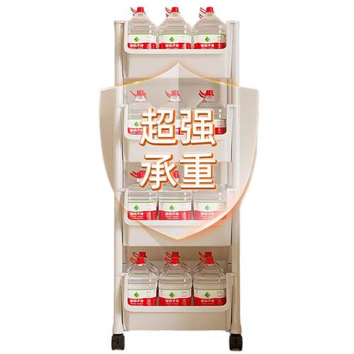 小推车置物架简易移动卧室装书包架子家用玩具落地多层客厅收纳架