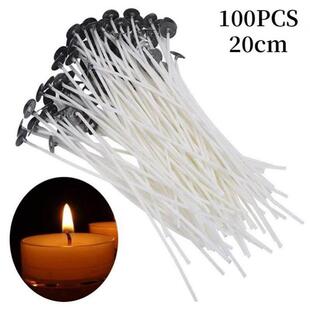 105PCS Wicks Core Wood Candle Wax Scented Smokeless Set Soy