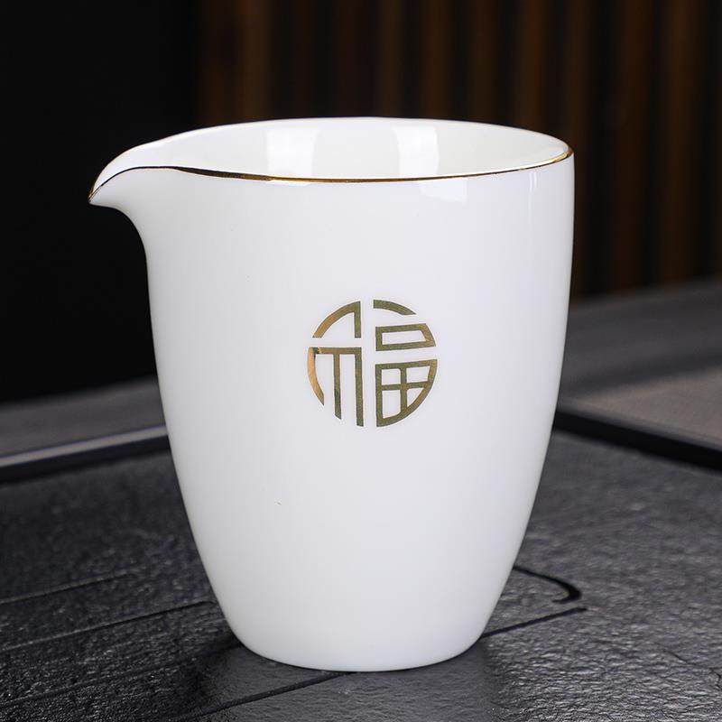 羊脂玉瓷公道杯分茶器过滤茶漏组合办公家用陶瓷分茶器白瓷茶海,餐饮具,茶海,淘宝优惠券,粉丝福利购,淘宝优惠卷