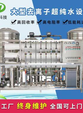 广东源头厂家直供10吨反渗透+edi超纯水设备生产半导体用超纯水机
