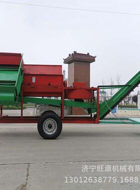 四轮牵引生摘果花机 用电花家CHP生摘果机果厂家 自走式花生摘机