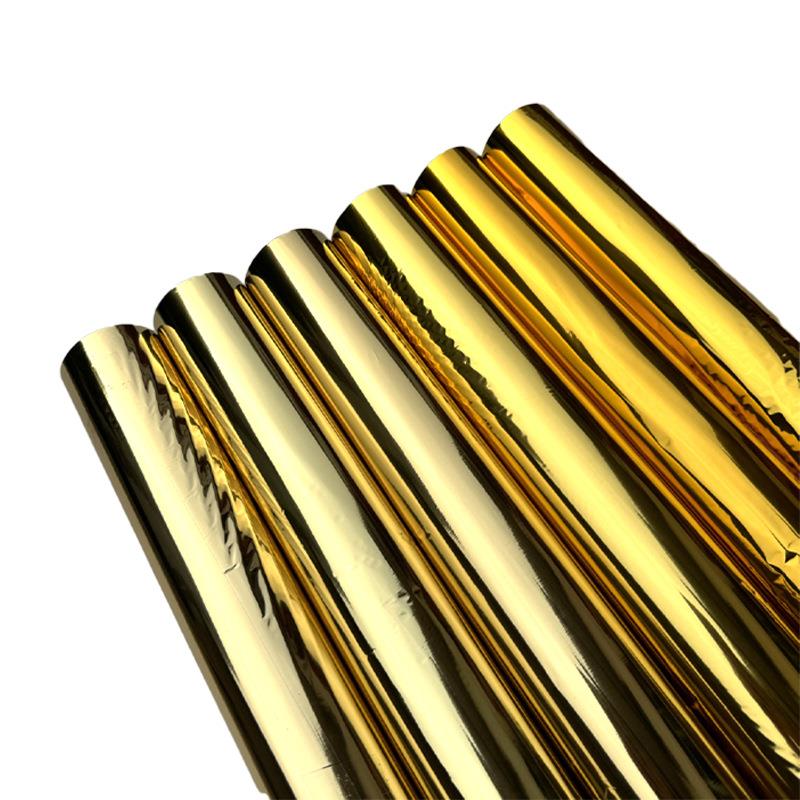 金色膜彩色烫金纸电印化铝礼包装盒丝印热转印烫烫金品纸厂家