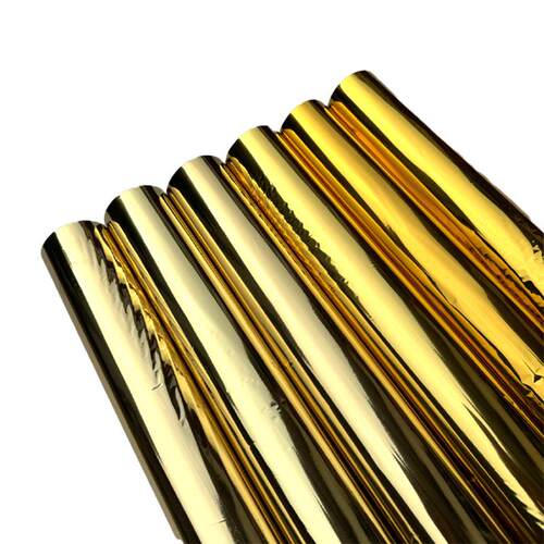 金色膜彩色烫金纸电印化铝礼包装盒丝印热转印烫烫金品纸厂家