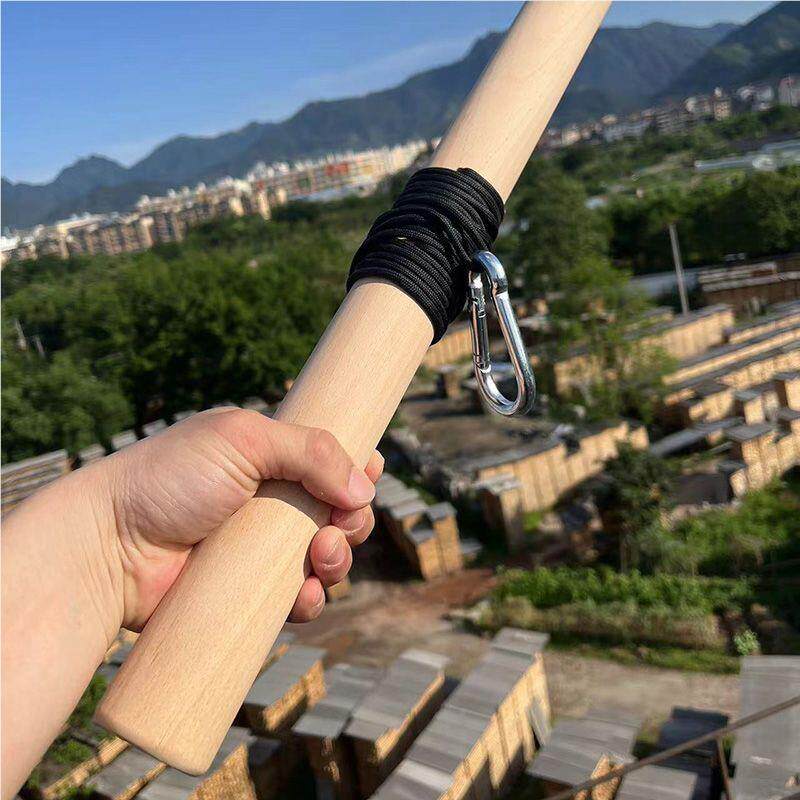 实木木 榉棒 小臂力腕量训NOX练器 前臂千斤力器 负重绳 手臂锻卷
