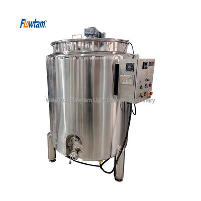 不锈钢电加热液体调配搅拌罐饮料混合搅拌罐1吨中转缓存罐