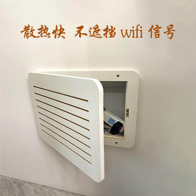 电表箱装饰画弱电箱多媒体网线盒路由器超薄遮挡箱盖板百叶实木画