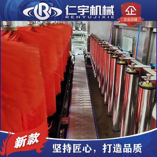大桶水全自动刷桶机 直线式灌装线设备洗桶机 五加仓桶装水外刷机