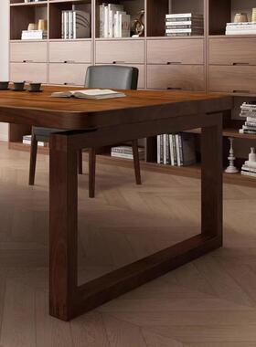 南美胡桃客厅长方木33395实木中式泡茶桌形室简约现代办公茶桌茶台大板