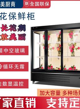 花艺鲜花保鲜柜网红花店展示柜冷藏立式商用冷柜花卉花束保鲜柜