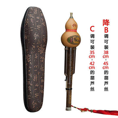 葫芦丝巴乌乐器配件专用皮盒收纳包绒布袋c调降b调g调f调防摔背包