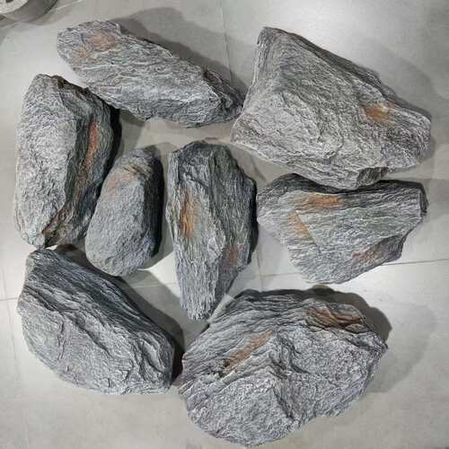 景观石头棕色假山石 PU泡沫石头酒店园林工程火山石 仿真黑山石