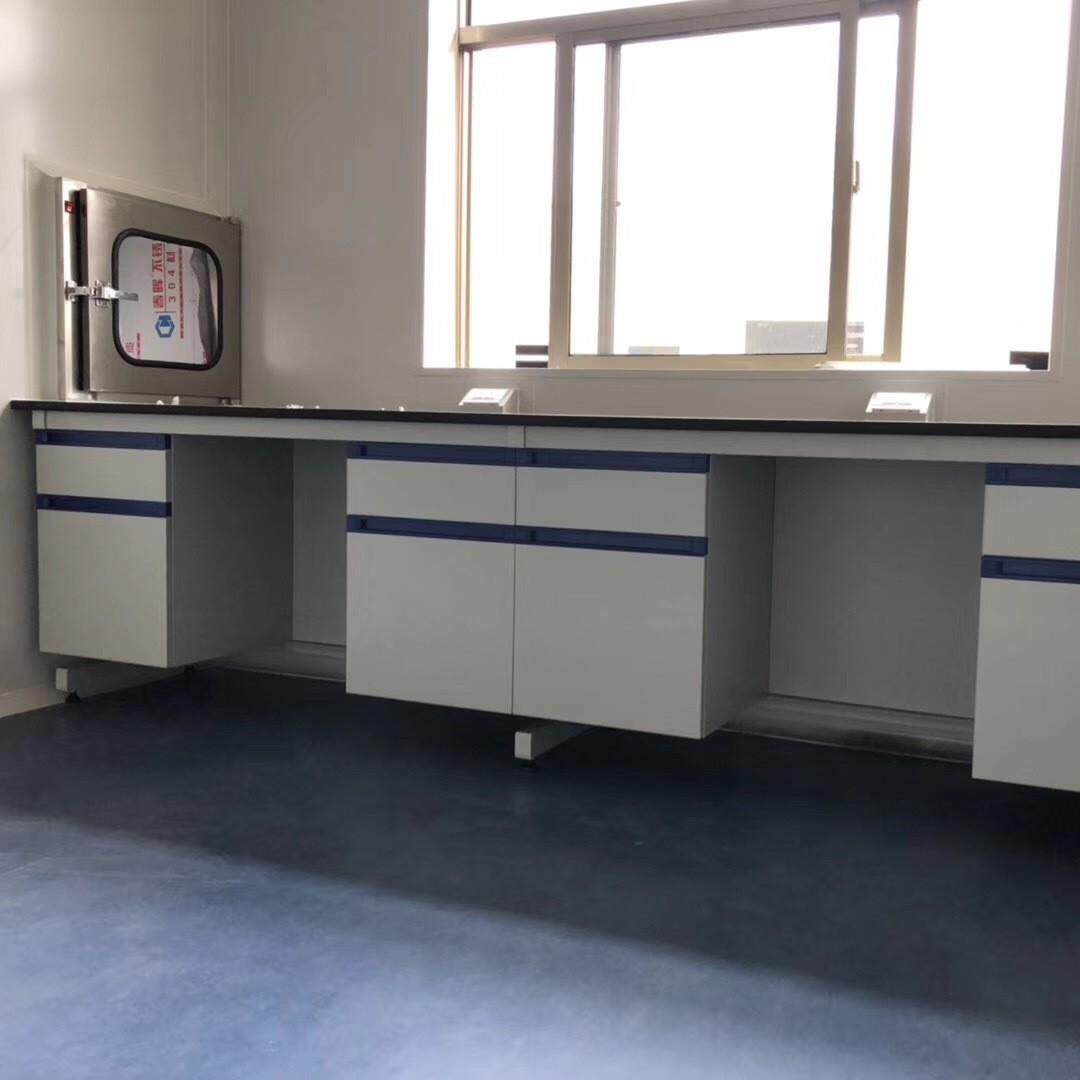 全钢实验台耐腐蚀实验室工作台化学物理操作台带通风柜配套