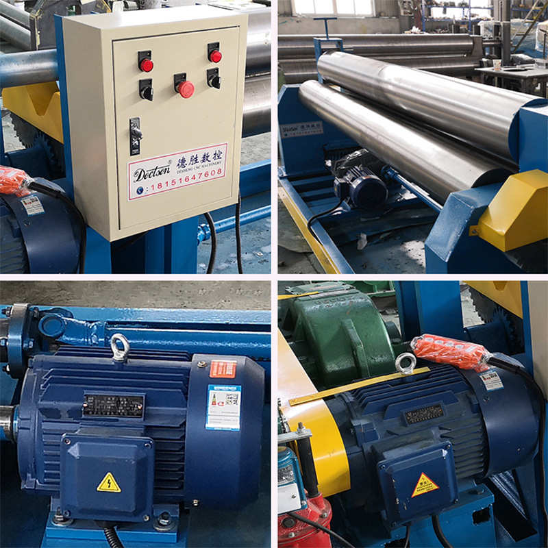 电动三辊卷板机铁皮钢板小型全自动滚圆机械升降半自动液压卷筒机