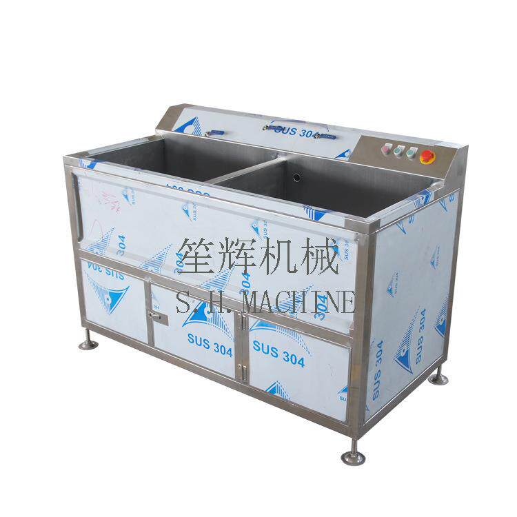 供应商业蔬菜水果清洗机气泡式翻浪洗菜机果蔬设备生产