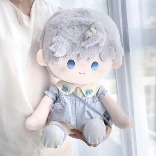 娃岛联萌x小猫冻梨棉花娃娃40cm娃衣兜兜幼稚园套装坐体裙子现货