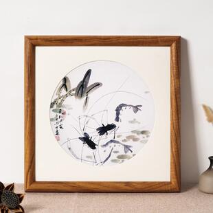 中古风画框空框装 饰外框实木边框条定制尺寸拼图相框 裱复古油画装