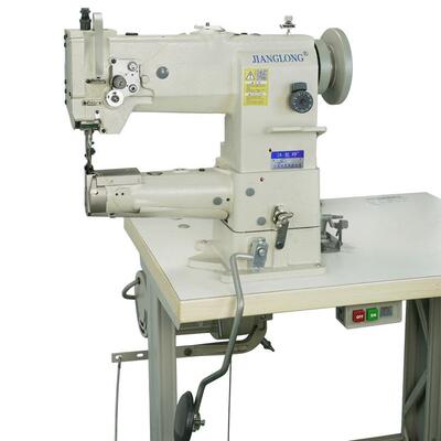 江龙1341三菱款机壳筒式综合送料高车箱包厚料工厂用缝纫机工业级