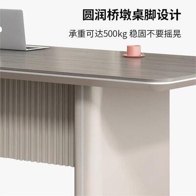 老板桌总裁经理桌办公桌大椅组合领导办公桌简约现代台YQ231201桌