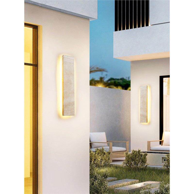 简约户外防水壁灯别墅大门长条室外院子门口洗墙氛围花园防雨墙灯
