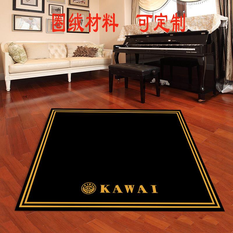 立式钢琴隔音地毯吸音消音圈绒地垫加厚隔热录音室减震降噪可定制
