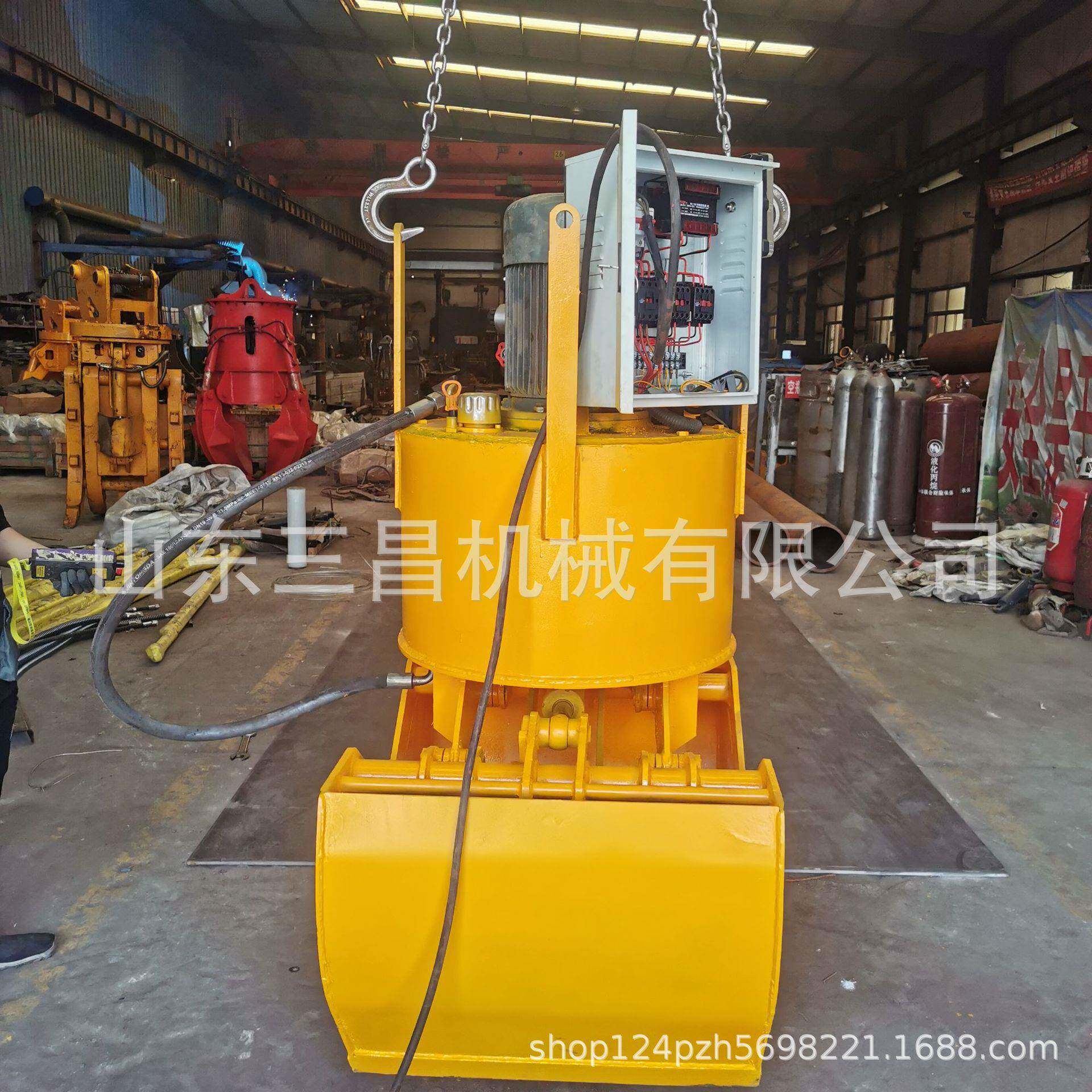 下水抓淤泥斗行车0.5方贝壳斗挖机加装双瓣旋转抓斗贝型斗