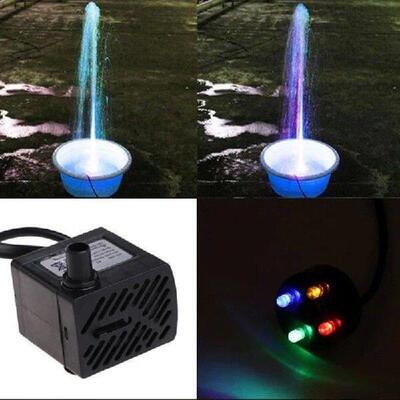 AC 220V 3W Submersible Water Pump LED Aquarium Fountain
