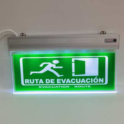 消防通道应急指示灯 EXIT亚克力安全出口疏散标志灯LED应急照明灯
