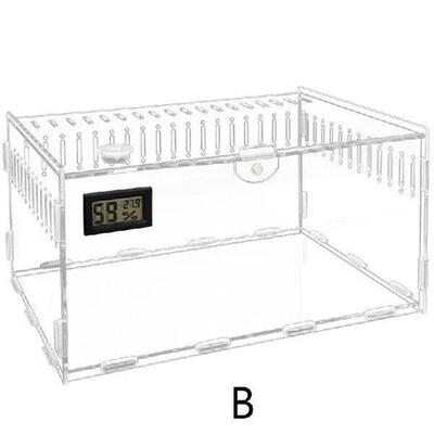 Reptiles Feeding Box Breeding Case Mini Acrylic Terrariums