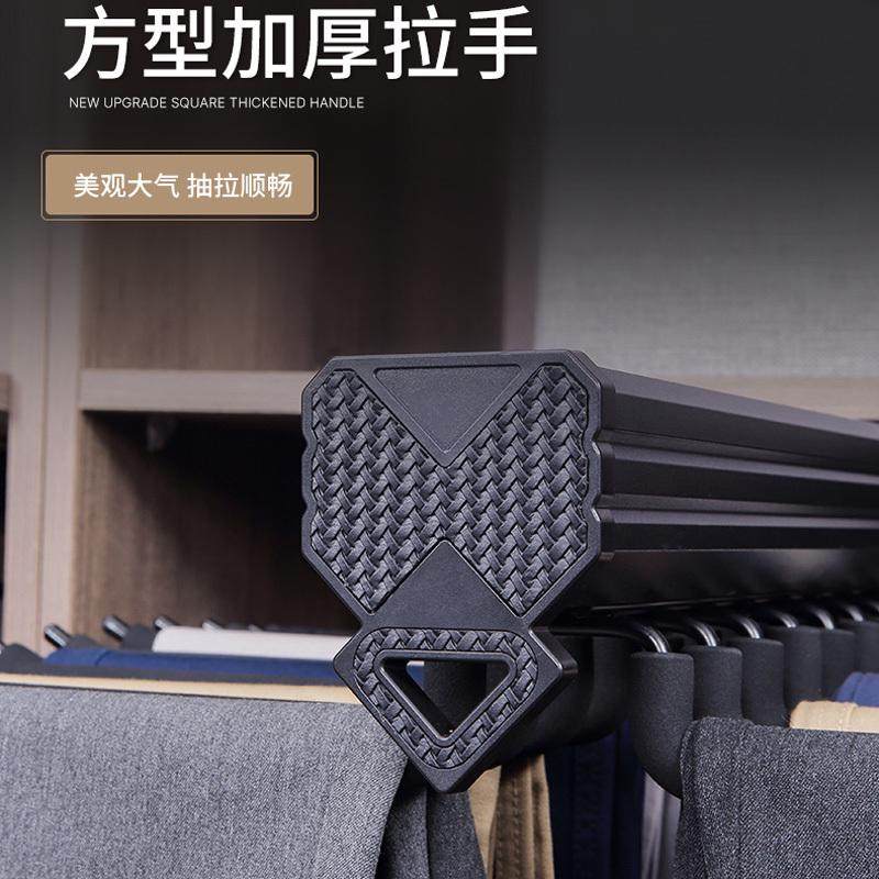 BX62裤架伸缩衣柜家用抽拉多功能柜内顶装裤抽架缓冲滑轨挂裤五金,收纳整理,裤/裙架,淘宝优惠券,粉丝福利购,淘宝优惠卷