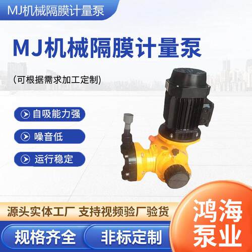 MJ机械隔膜计量泵加泵剂投加定量泵耐腐蚀酸污水处理计量泵