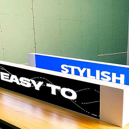 led显示屏电子发光招牌条型门头闪光屏七彩跑马展示灯箱厂家