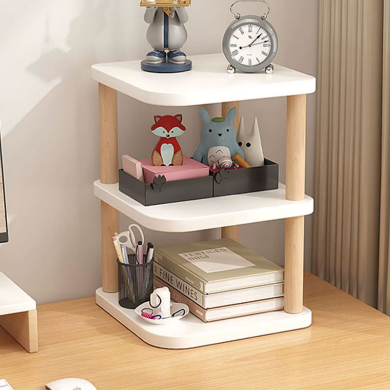 桌面置物架书架宿舍学生简易多层分层桌上收纳架工位转角整理架子