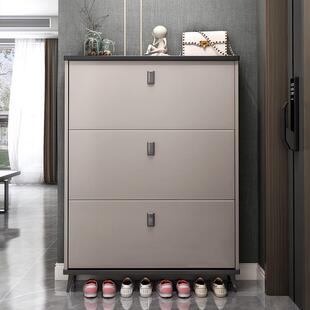 高端鞋柜家用门口2024新款爆款超薄款翻斗窄鞋架进门入户一体靠墙