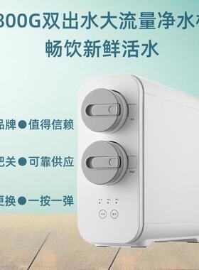 双出水大流量无桶纯水机800G集成水路净水机直饮反渗透RO净水器