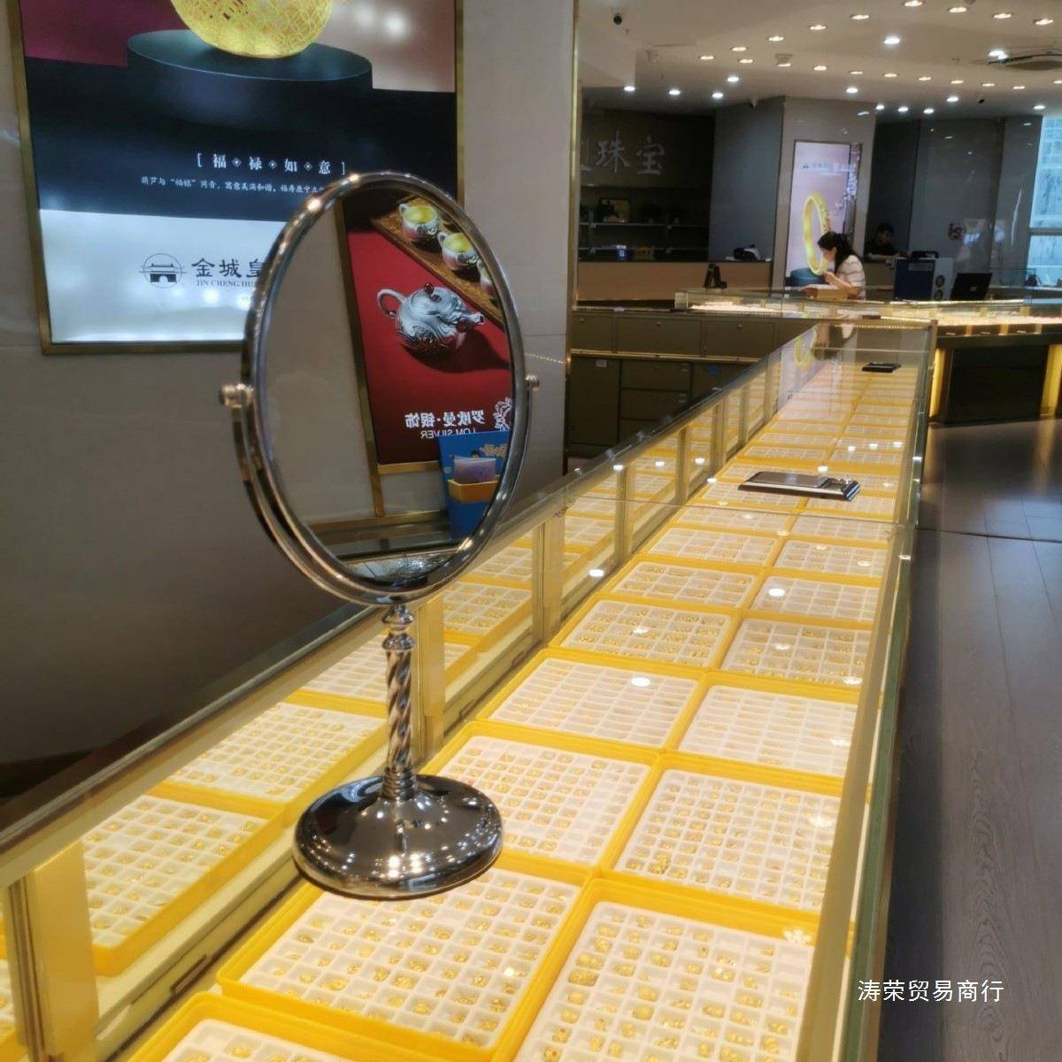 珠宝店镜子柜台双面镜台式试戴货镜道具首饰化妆眼镜镜店金店