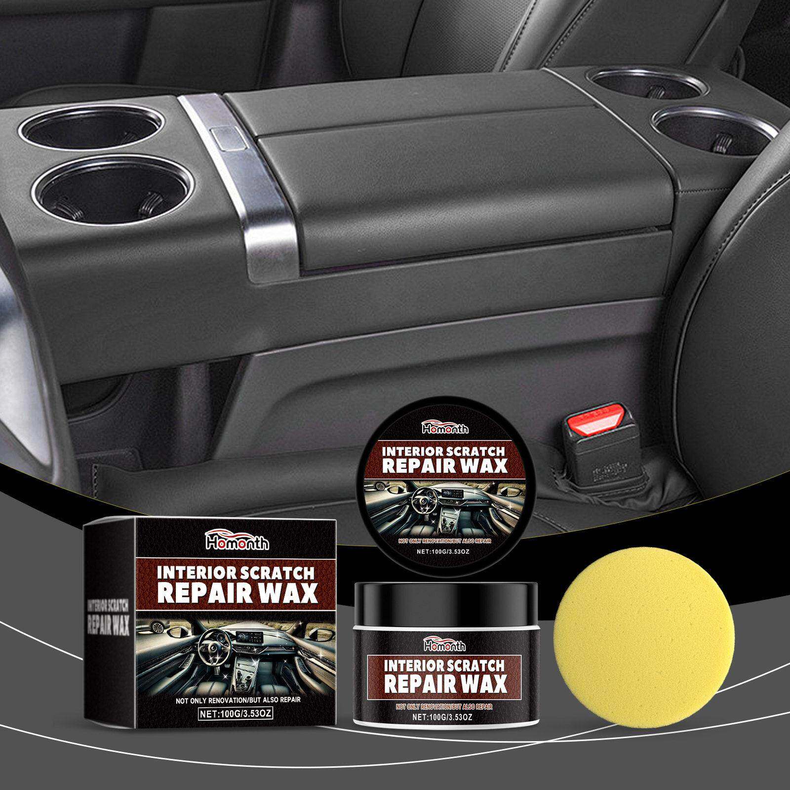 Homonth Car Interior Scratch Care Wax - Cleans, Removes Stai