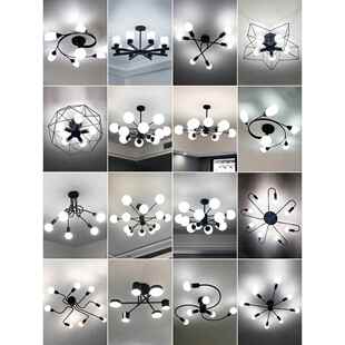 北欧风客厅吊灯现代简约卧室餐厅灯创意个性 灯具 网红魔豆2022新款