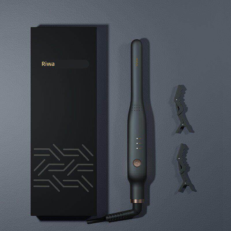 雷瓦RB-8250电夹板男士专用卷发棒直卷两用迷你小型拉直板蓬松器