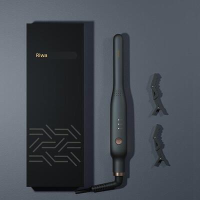 雷瓦RB-8250电夹板男士专用卷发棒直卷两用迷你小型拉直板蓬松器