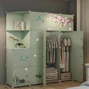 简易衣柜出租房用布衣橱宿舍儿童塑料挂收纳柜子家用卧室现代简约