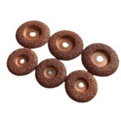 科美 钎焊破碎料K18金刚石拔型磨片弧形砂轮铸铁橡胶轮胎大理石用