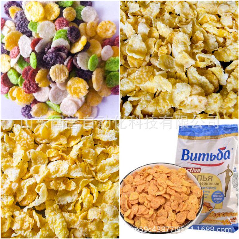休闲食品生产线 玉米酥夹心米果糙米卷能量棒芝麻棒膨化机