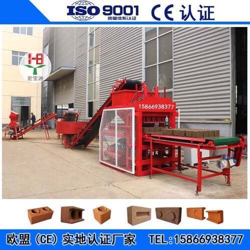 HBY4-10液压全自动粘土连锁砖机 HBY4-10 Clay brick  machine